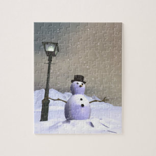 Quebra-cabeça do homem da neve