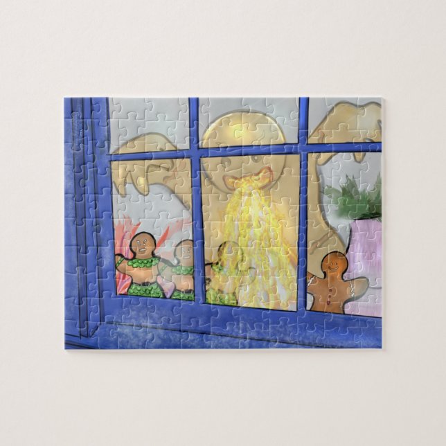 Quebra-cabeça do Homem de Pão Zangado - 110 peças (Horizontal)