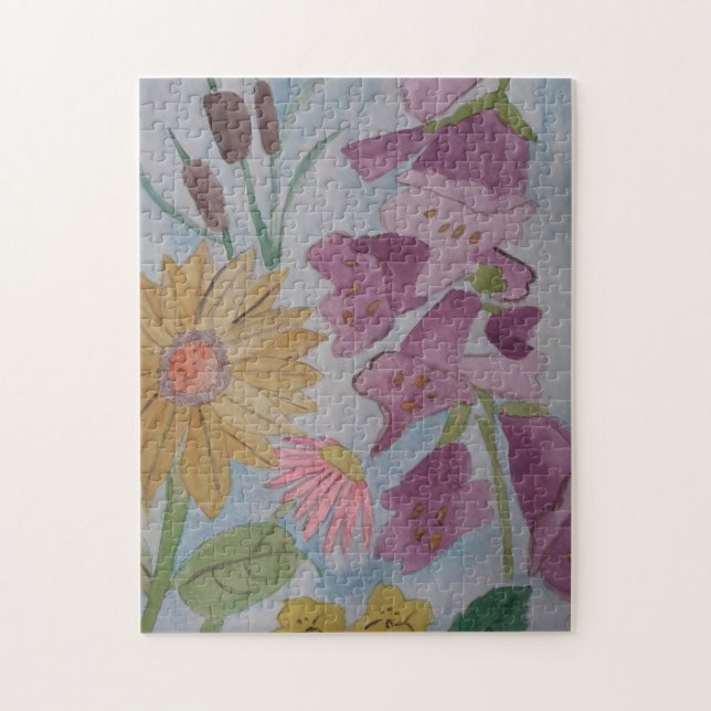 Quebra-cabeça do Jardim de Algodão Inglês (Vertical)