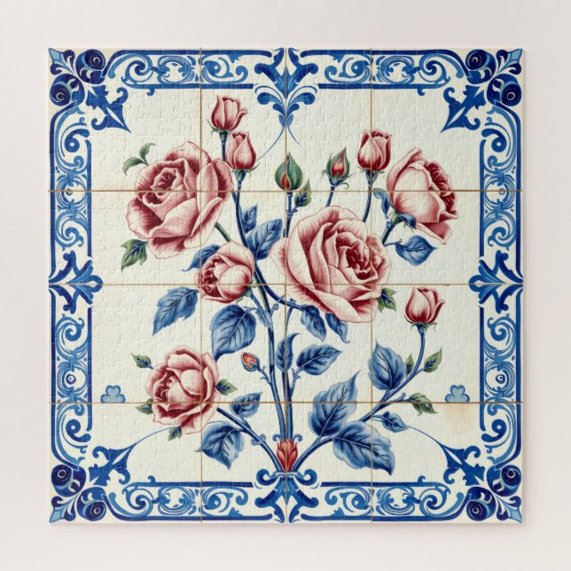 quebra-cabeça do jardim de rosas (Vertical)