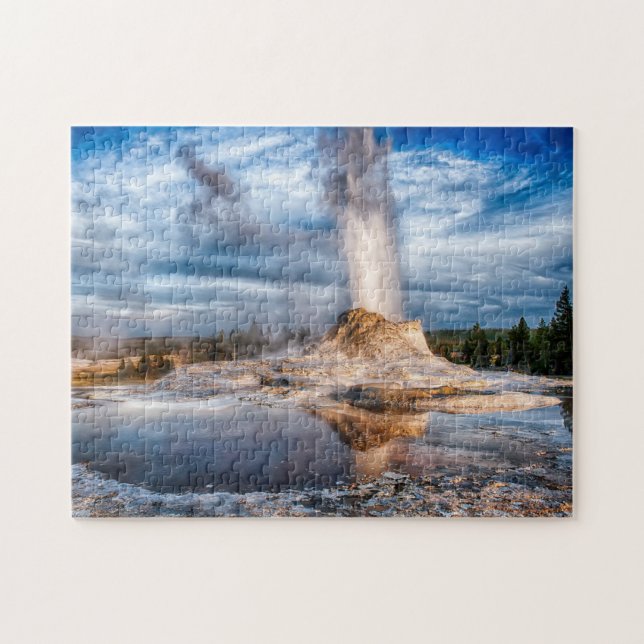 Quebra-cabeça do jogo do geyser de Yellowstone (Horizontal)