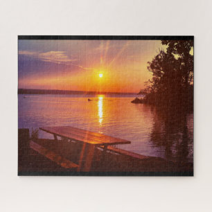 QUEBRA-CABEÇA DO LAKES FINGER CAYUGA LAKE JIGSAW