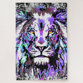 Quebra-cabeça do Leão Azul - Quebra-cabeça do Leão