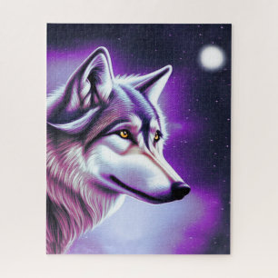 Quebra-cabeça do Lobo Místico da Noite