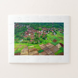 Quebra-cabeça do Mapa Aéreo Personalizado da Minha