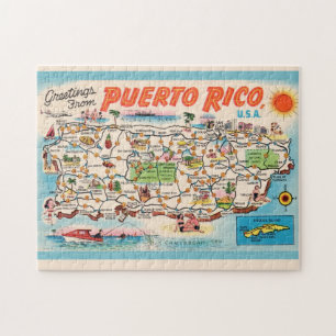Quebra-cabeça do Mapa Antigo de Porto Rico