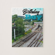 Quebra-cabeça do Menino de Aniversário da Ferrovia