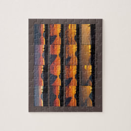 Quebra-cabeça do Monte Rainier com sua sombra