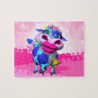 Quebra-cabeça do MOO de Kissy do divertimento