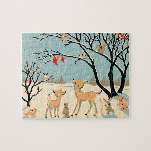 Quebra-cabeça do Natal do país das maravilhas do (Horizontal)