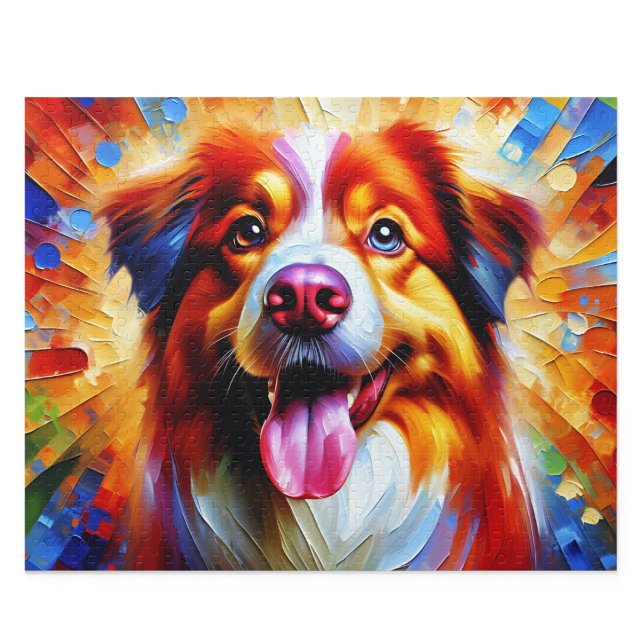 Quebra-cabeça do Pastor Australiano: Aussie Vermel (Australian Shepherd Puzzle: Red Aussie Jigsaw)