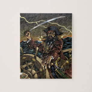Quebra-cabeça do pirata de Blackbeard