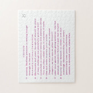 Quebra-cabeça do poema do TAURUS