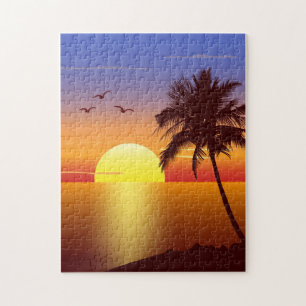 Quebra-cabeça do por do sol
