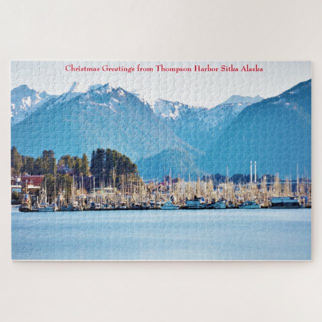 Quebra-cabeça do Porto Thompson Sitka Alasca (Horizontal)