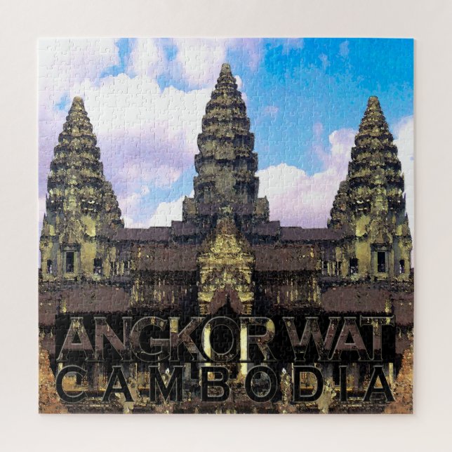 Quebra-cabeça do Quadrado Angkor Wat (Vertical)