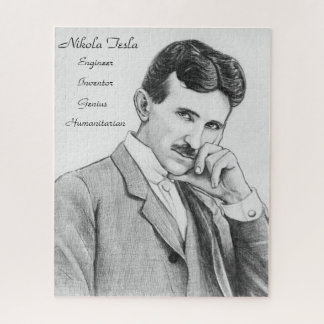 Quebra-cabeça do retrato de Nikola Tesla 520