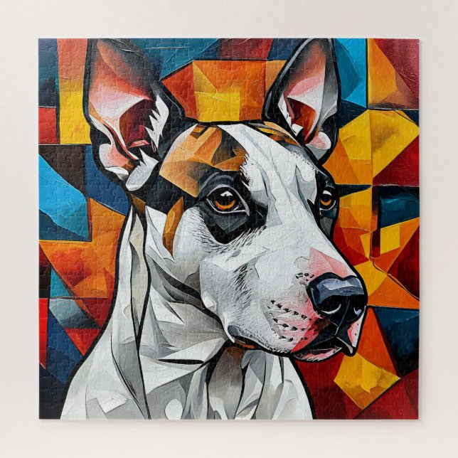 Quebra-cabeça do retrato do cão Bull Terrier para  (Vertical)