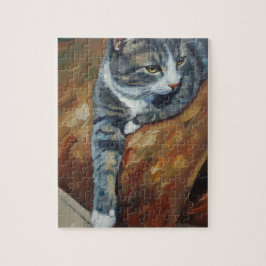 Quebra-cabeça do retrato do gato