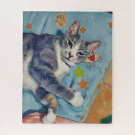 Quebra-cabeça do retrato do gato