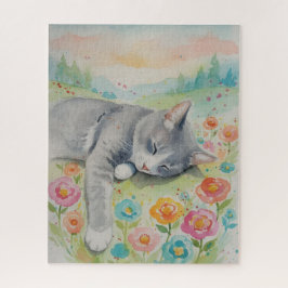 Quebra-cabeça do retrato do gato