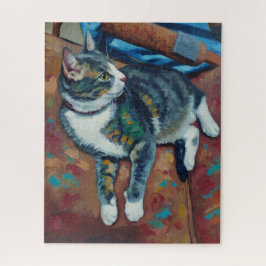 Quebra-cabeça do retrato do gato