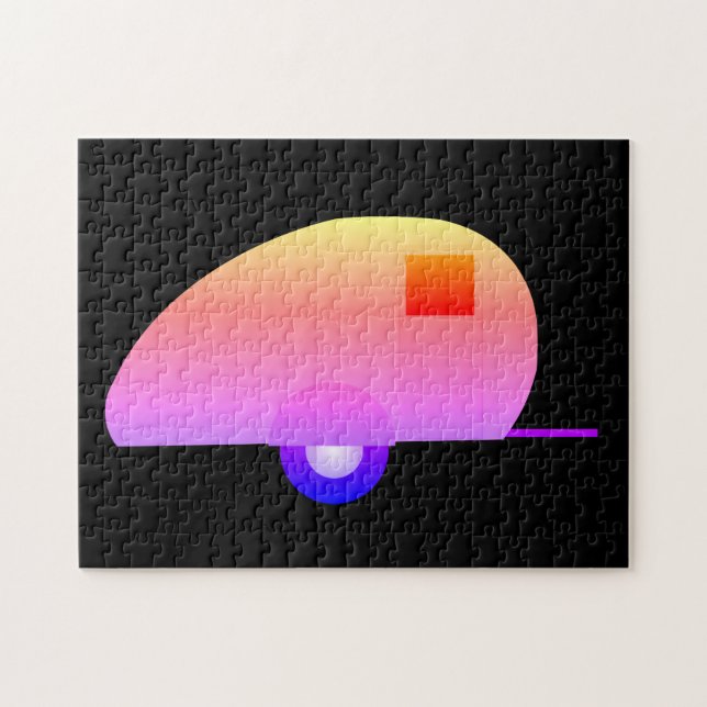 QUEBRA-CABEÇA DO RETRO CAMPER TRAILER JIGSAW (Horizontal)