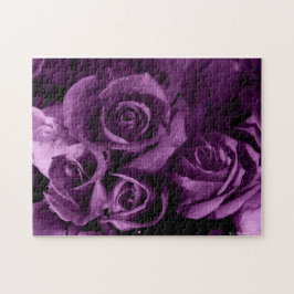 Quebra-cabeça do rosa do roxo