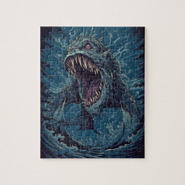 Quebra-cabeça do Sea Monster (Vertical)