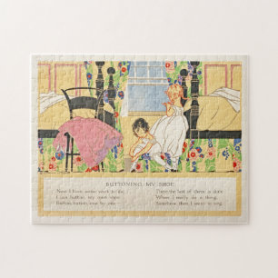 Quebra-cabeça do Storybook de Vintage Child
