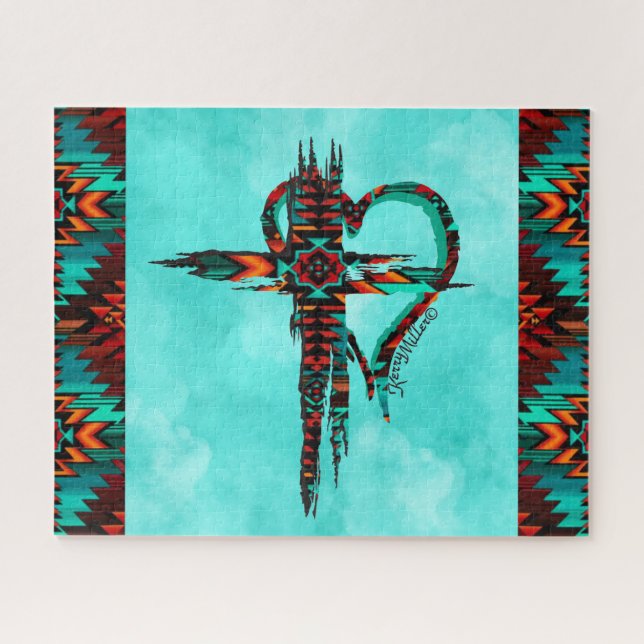 Quebra-cabeça do Sudoeste da Cruz e do Coração (Horizontal)