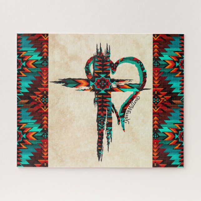 Quebra-cabeça do Sudoeste da Cruz e do Coração (Horizontal)