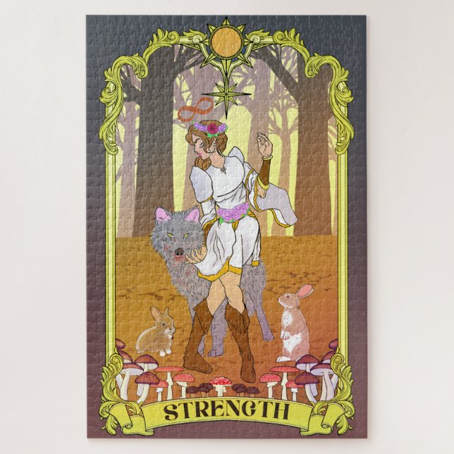 Quebra-cabeça do Tarot da Força (Vertical)