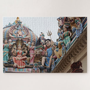 quebra-cabeça do templo hindu