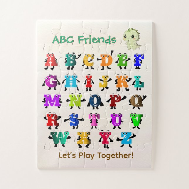 Quebra-cabeça do tempo de diversão dos amigos do A (Vertical)