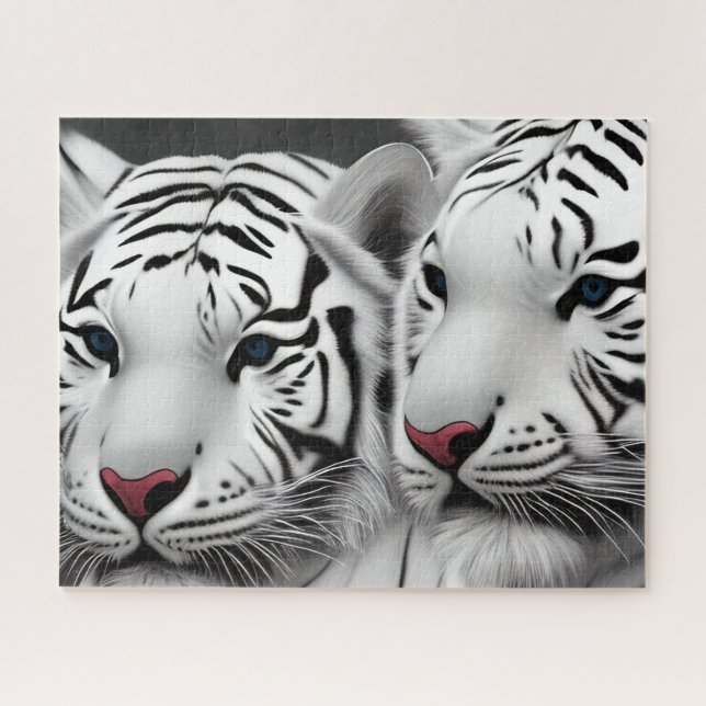 Quebra-cabeça do Tigre Branco (Horizontal)