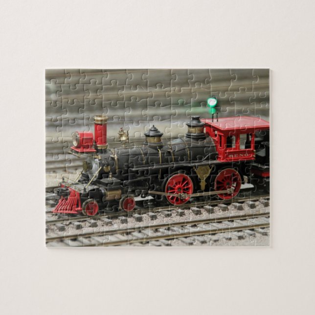 Quebra-cabeça do Trem Antigo nas Trilhas (Horizontal)
