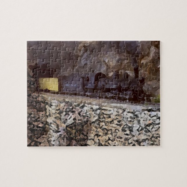 Quebra-cabeça do trem da montanha (Horizontal)