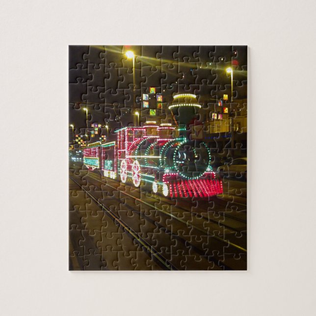 Quebra-cabeça do trem do bonde (Vertical)