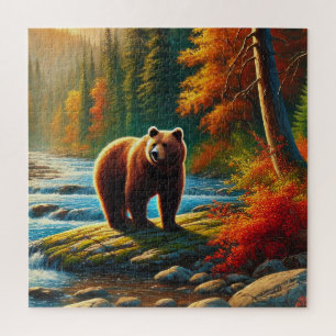 Quebra-cabeça do Urso de outono