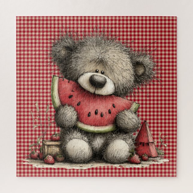 Quebra-cabeça do Urso de Verão (Vertical)