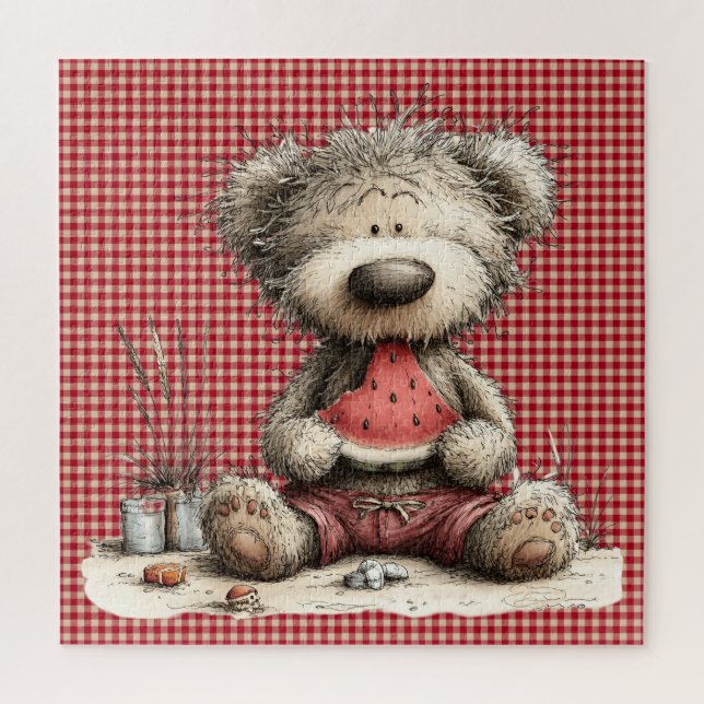 Quebra-cabeça do Urso de Verão (Vertical)