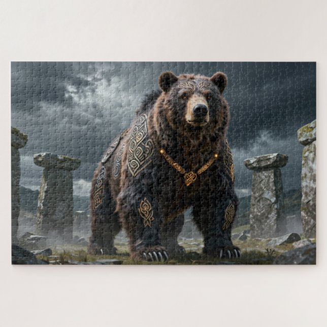 Quebra-cabeça do Urso do Espírito Celta (Horizontal)