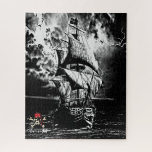 Quebra-cabeça do Varão Negro e Branco Pirata