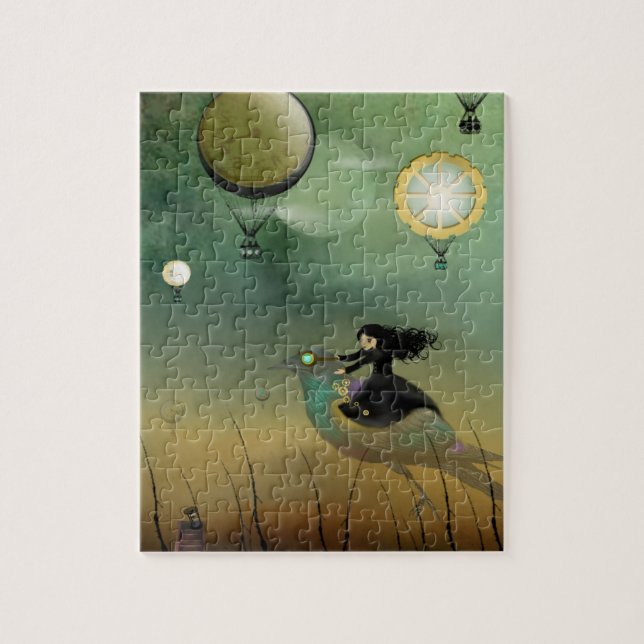 Quebra-cabeça do vôo de Steampunk (Vertical)