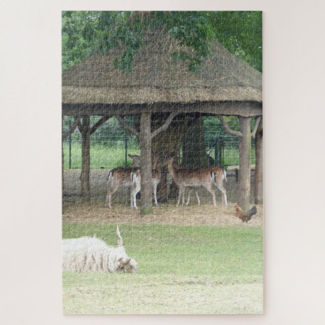 Quebra-cabeça do zoológico: Deerpark (Vertical)