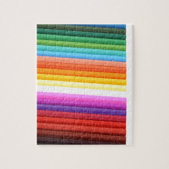 Quebra-cabeça Dobras de Tecido Multicolorido Abstrato (Vertical)