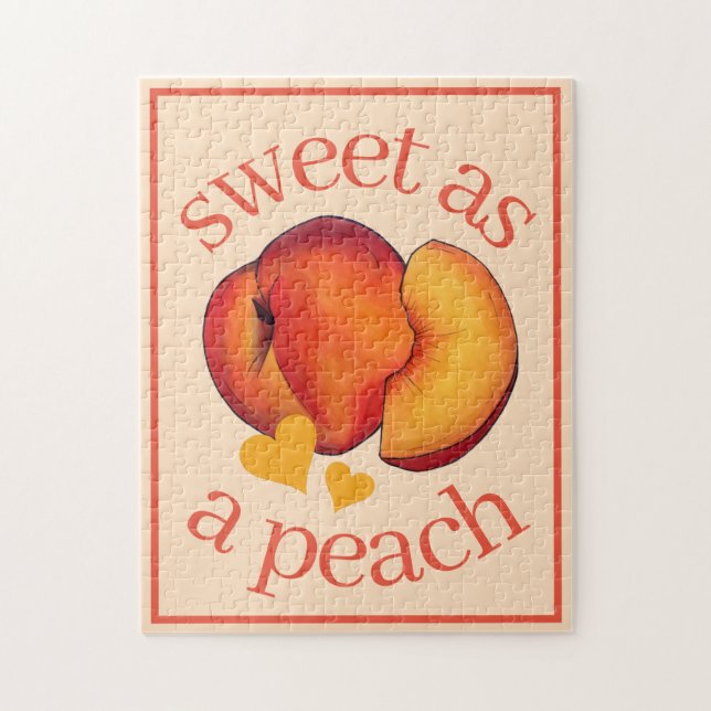 Quebra-cabeça Doce como uma Fruta de Pêssego Georgia (Vertical)