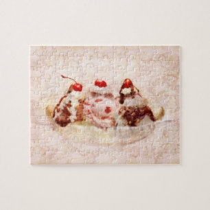 Quebra-cabeça Doce - Sorvete - Banana split