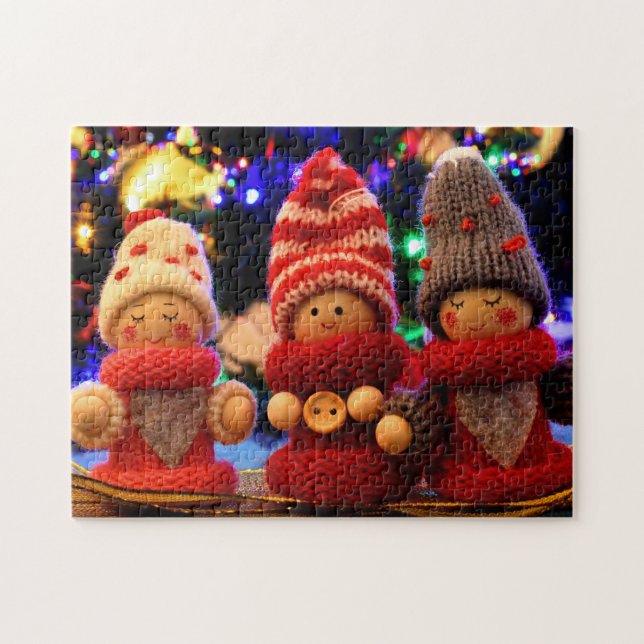 Quebra-cabeça Doces Elfos de Natal  (Horizontal)